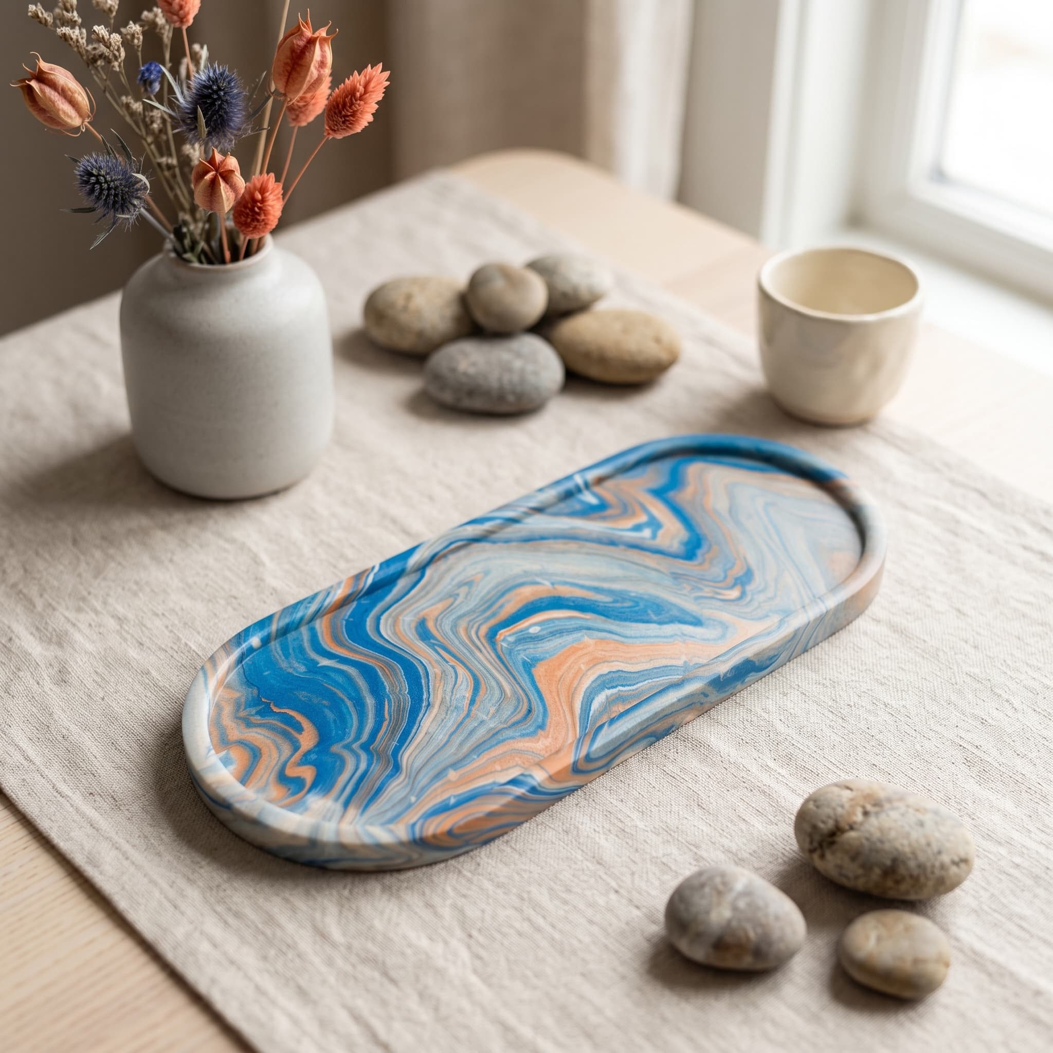 Oblong Accent Tray VII