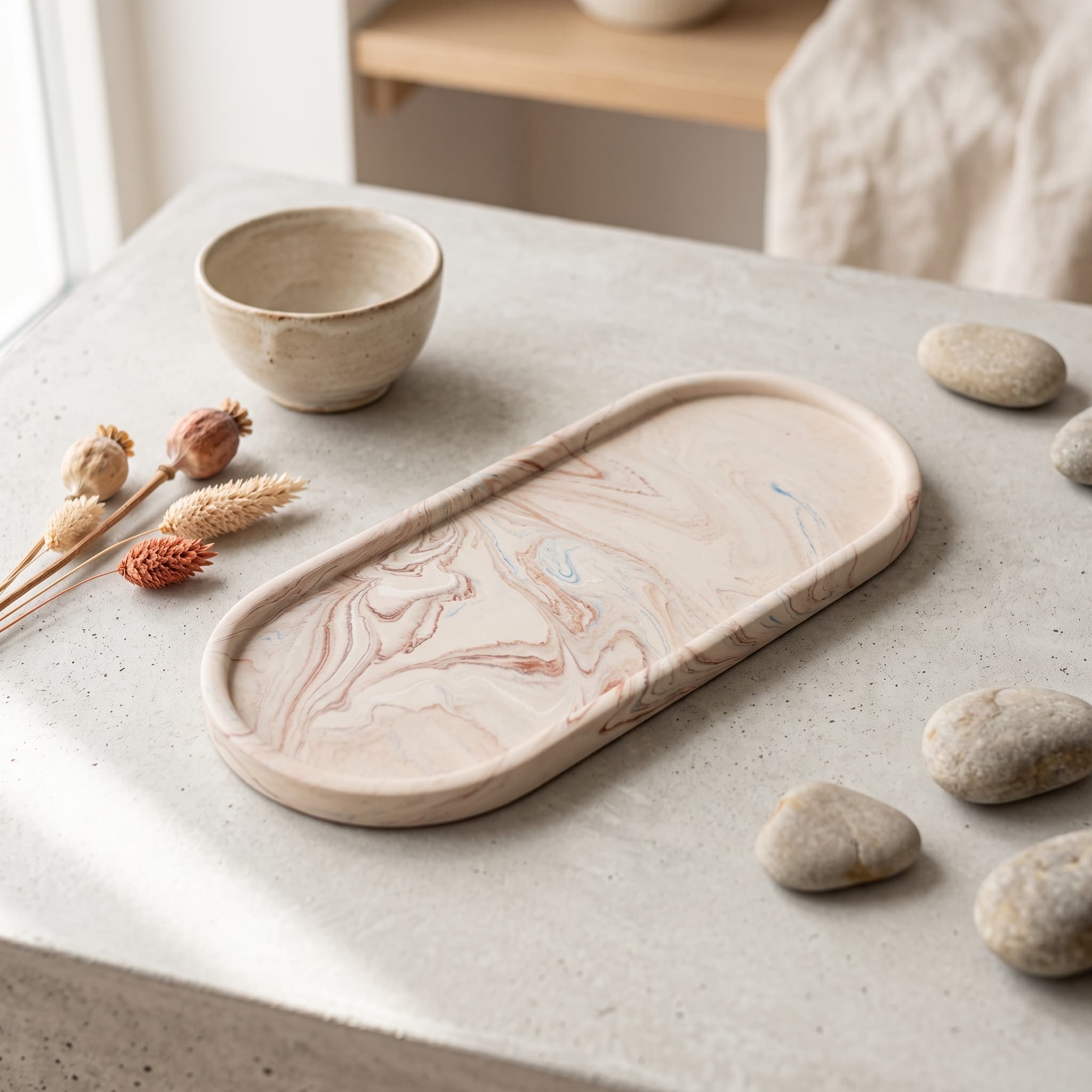 Oblong Accent Tray IX